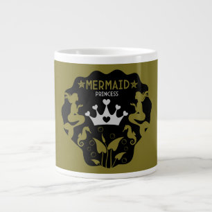  Girl Mermaid Princess Large Coffee Mug