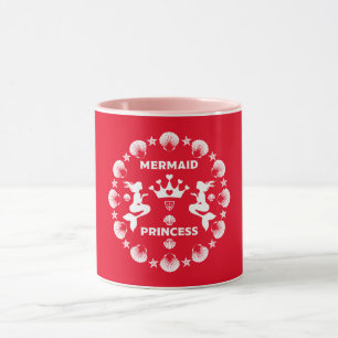 Girl Mermaid Princess Mug