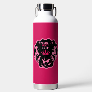 Girl Mermaid Princess Water Bottle
