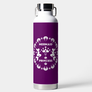 Girl Mermaid Princess Water Bottle