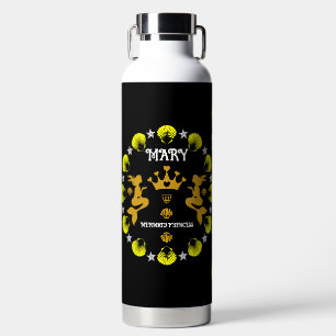 Girl Mermaid Princess Water Bottle