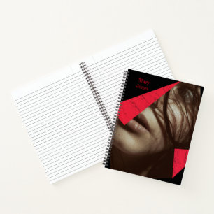 Girl modern design notebook