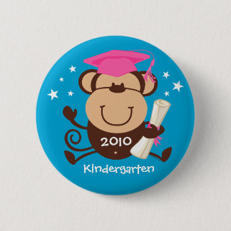 Girl Monkey Graduate Custom 6 Cm Round Badge