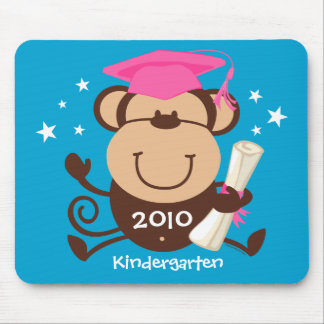 Girl Monkey Graduate Custom Mouse Pad