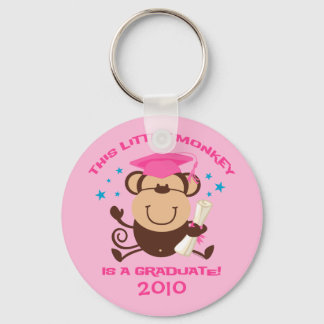 Girl Monkey Graduate Key Ring