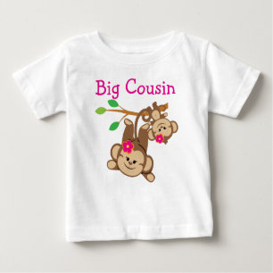 Girl Monkeys Big Cousin Baby T-Shirt