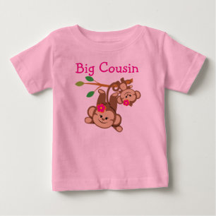 Girl Monkeys Big Cousin Baby T-Shirt