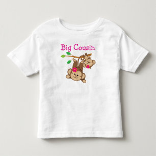 Girl Monkeys Big Cousin Toddler T-Shirt