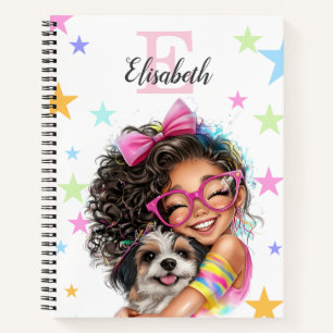 Girl Monogram Any Initial & Name Notebook
