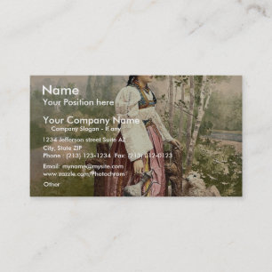 Girl of Sarajevo, Bosnia, Austro-Hungary classic P Business Card