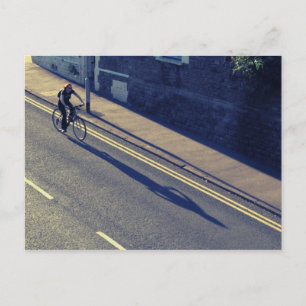 Girl on a Bicycle (Cross Process) Postcard