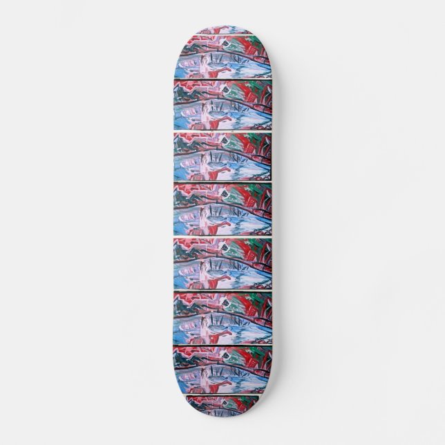 GIRL ON A RED CAMEL SKATEBOARD (Front)