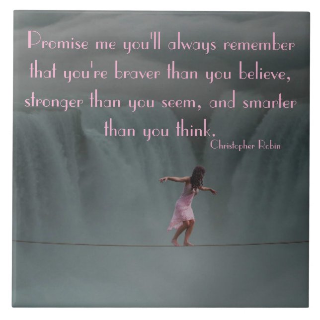 GIRL ON A TIGHTROPE TILE (Front)