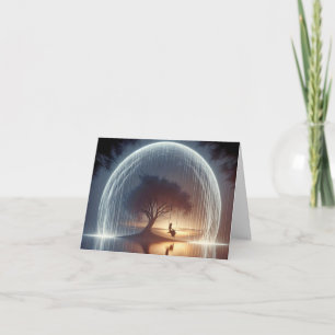 Girl On a Tree Swing Note Card