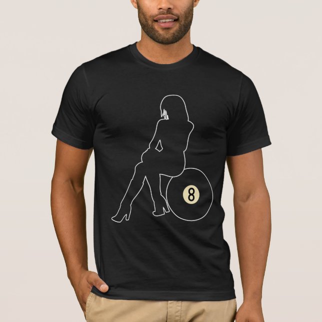 Girl On An 8 Ball T-Shirt (Front)
