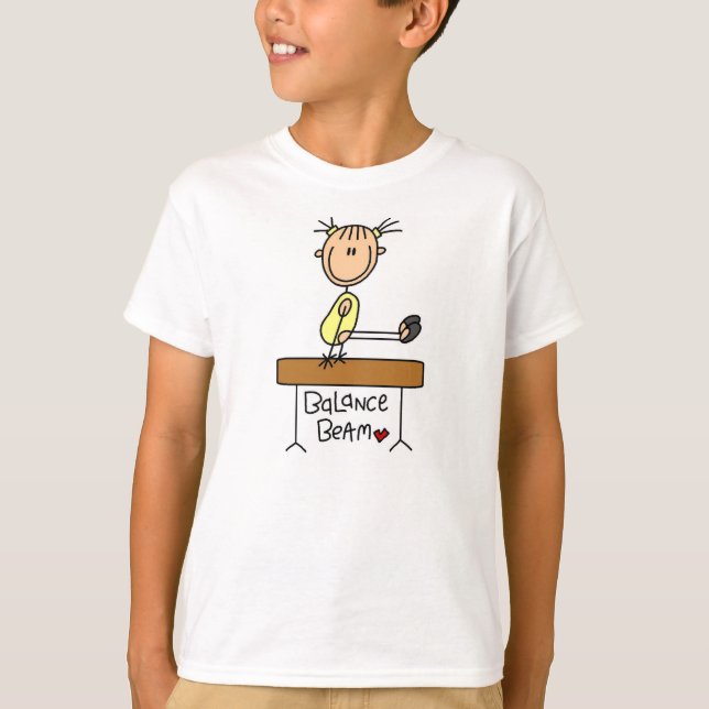 Girl on Balance Beam T-Shirt (Front)