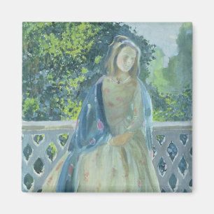 Girl on Balcony, 1900 Magnet
