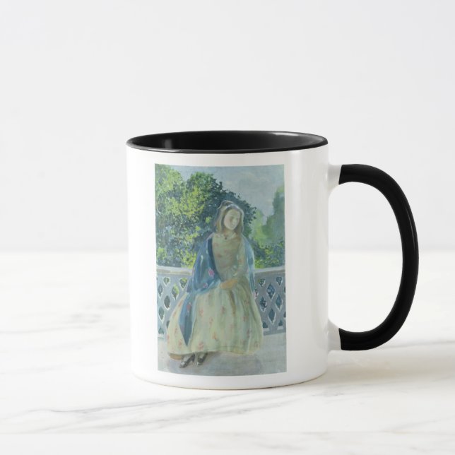 Girl on Balcony, 1900 Mug (Right)
