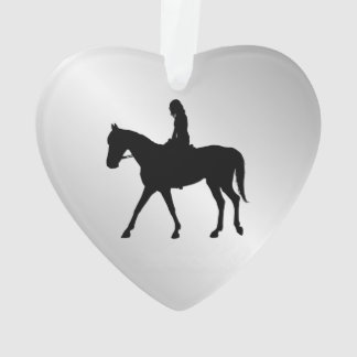 Girl on Horse Welcome Ornament