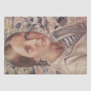 Girl on the Beach (by Petrov-Vodkin) Tissue Paper