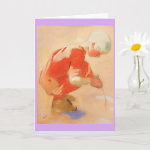 Girl on the Sand, Helene Schjerfbeck  Card