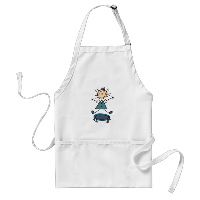 Girl on Trampoline Apron (Front)