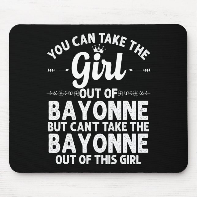 Girl Out Of Bayonne Nj New Jersey Home Roots Usa  Mouse Pad (Front)