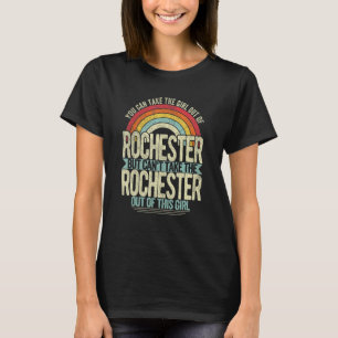 Girl Out Of Rochester New York Hometown Home Roche T-Shirt