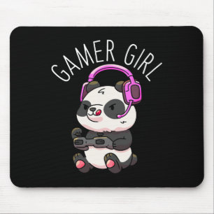 Girl Panda Gaming Pandas Video Game Women Girls Gi Mouse Pad