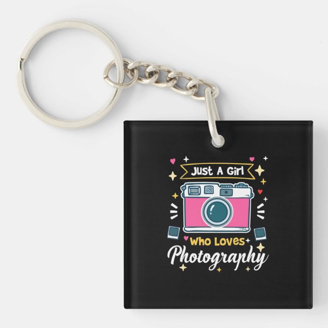Girl Photography Key Ring (Front)