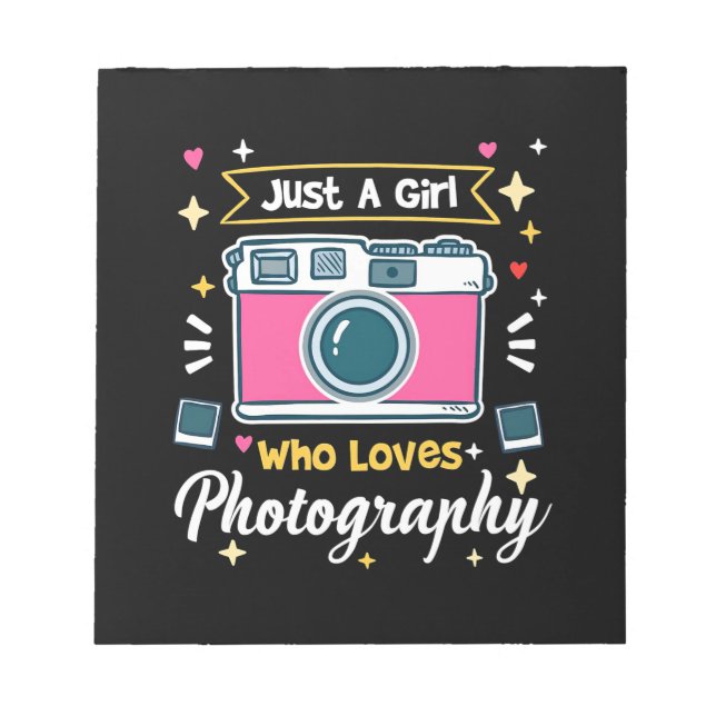 Girl Photography Notepad (Front)