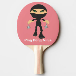 Girl Ping Pong Ninja Paddle