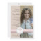 Girl Pink | Beige Photo Communion Invitation