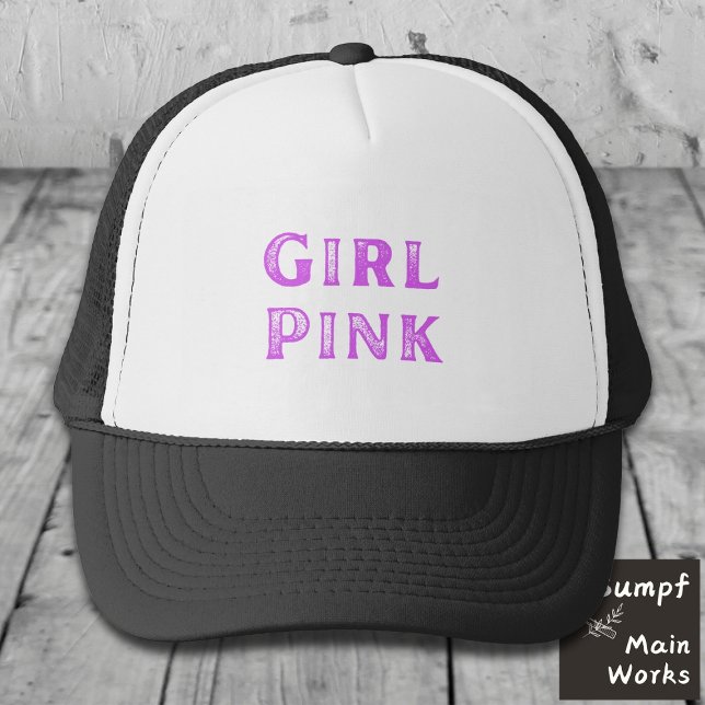 Girl Pink Trucker Hat (Creator Uploaded)