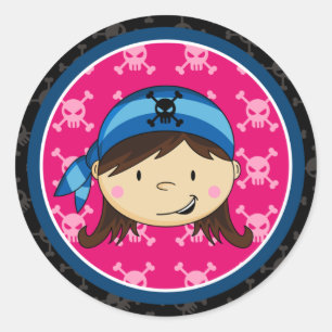Girl Pirate Crewman Sticker Sheet