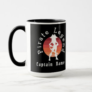 Girl Pirate Party black mug