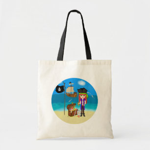 Girl Pirate with Treasure Chest Bag