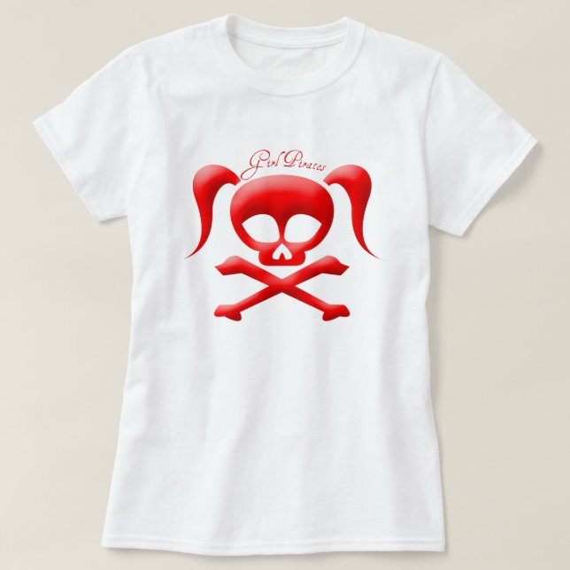 Girl Pirates T-Shirt (Design Front)