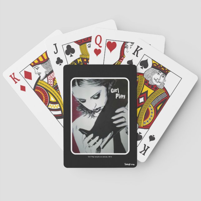 'Girl Play' Playing Cards (Back)