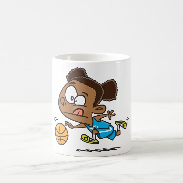 Girl Playing Basketball Coffee Mug (Creator Uploaded)