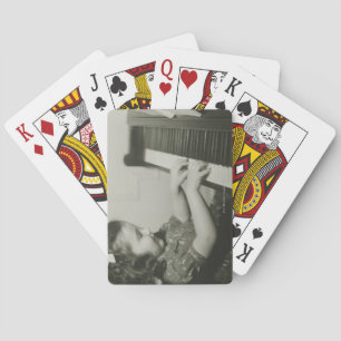 Girl Playing Piano Cards