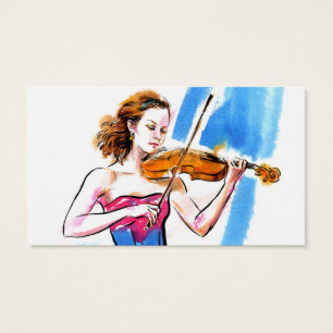 Girl playing the violin