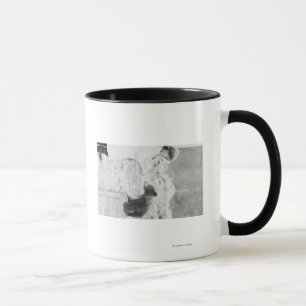 Girl Playing with Bear Cub in Seward 2 Mug
