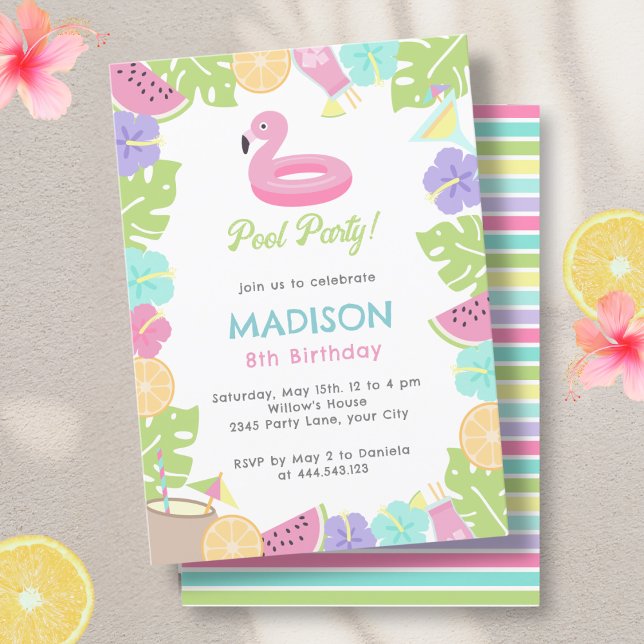 Girl Pool party  Invitation (Creator Uploaded)