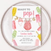 Girl Popsicle Baby Shower