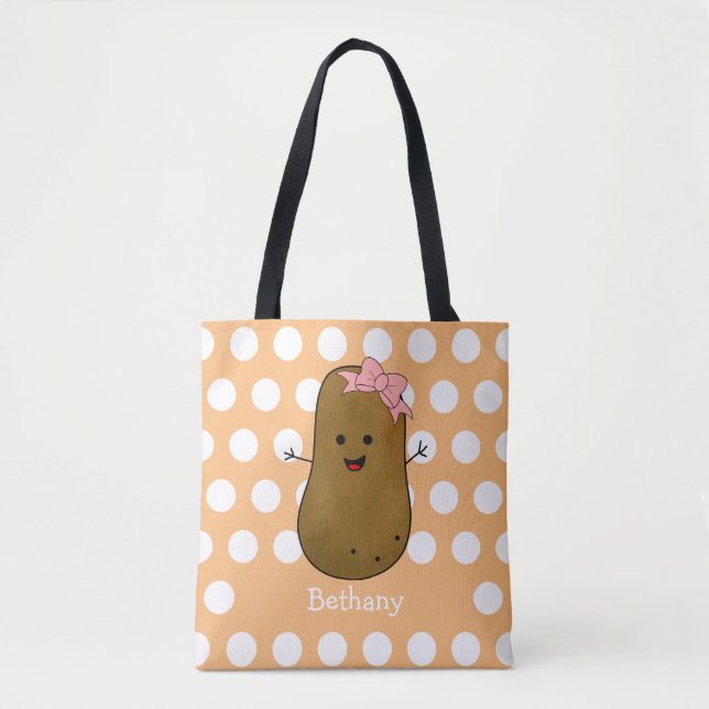 Girl Potato Personalised Tote Bag (Front)