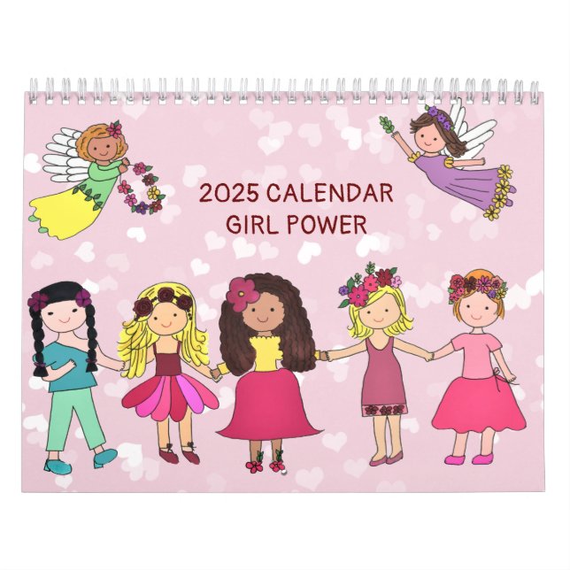 Girl Power 2025 Calendar (Medium Size) (Cover)