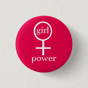 Girl Power 3 Cm Round Badge