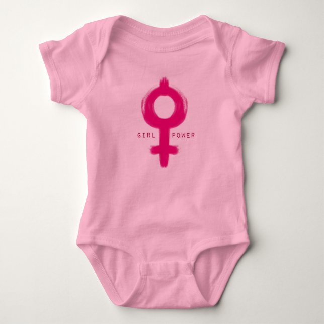 Girl Power Baby Bodysuit (Front)