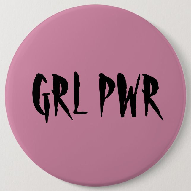 Girl Power Badge Pink (Front)